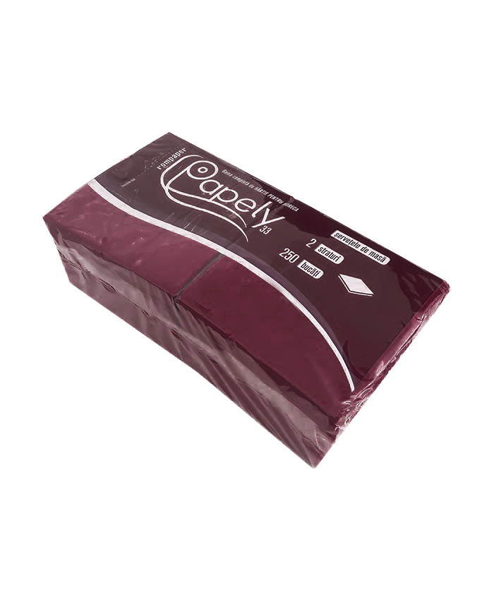 Servetele deep colors papely 250bucati bordo